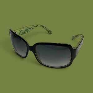 Coach Sunglasses Womens Green Ginger S496 Black Gradient Lens With Case